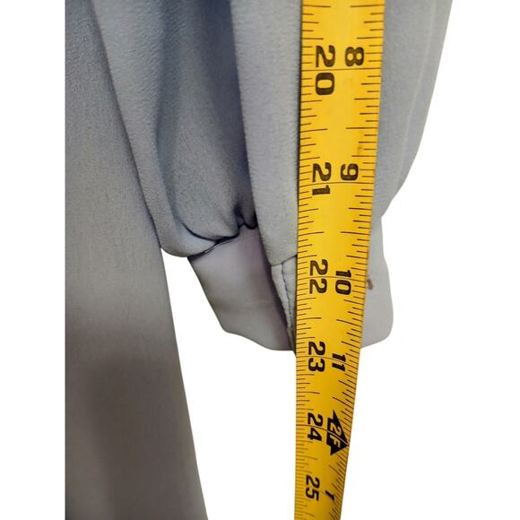 Vintage 60s Baby Blue Elegant Dress Sz 4P Church Lady Minimalist Modest Theatre - Picture 12 of 15